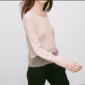 BNWT Aritzia Wilfred Desaix blouse. XXS